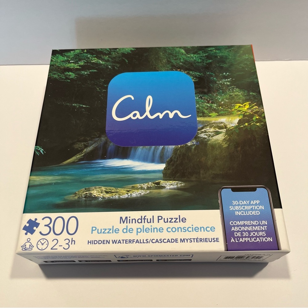 Calm mindfulness puzzle hidden waterfalls NEW stress relief relaxation